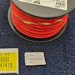 WAYTEK WG14-2: 500FT Spool 14 Ga. Automotive Primary Wire, GPT Standard Wall Red