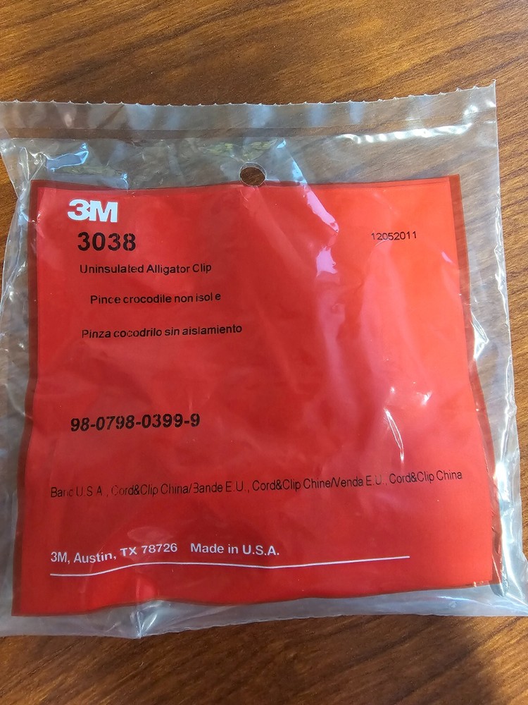 3M 3038 98-0798-0399-9 Alligator Clips (Pk of 10)