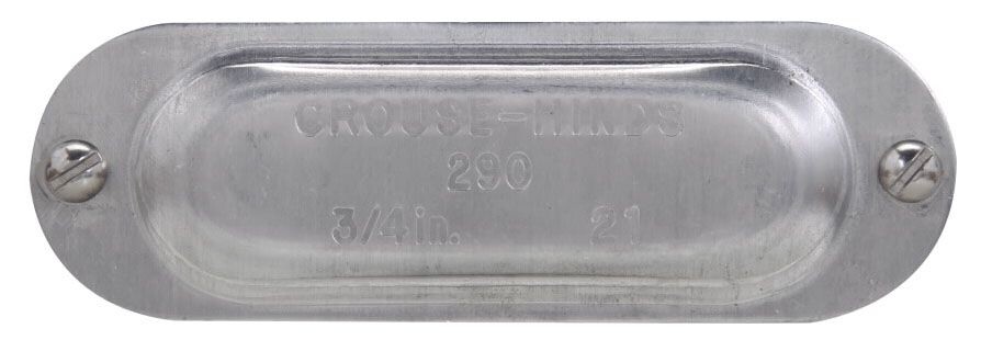 Crouse-Hinds 690, Rigid Conduit Body Cover, 2 Sht Al Mark 9 Cvr, 5PC