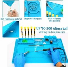 DESKTOP RUBBER ESD ANTI-STATIC HI-TEMP GROUNDING MAT FOR ELECTRONICS REPAIR 16