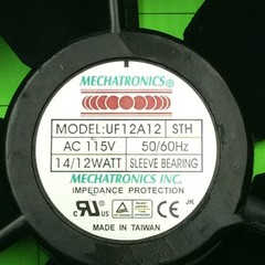 Mechatronics UF12A12 Cooling Fan