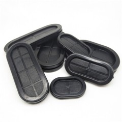 Oval Blanking Grommets Rubber Closed Blind Plug Bung Cable Wiring Protect Bushes