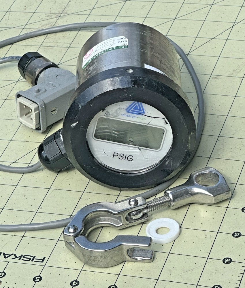 ANDERSON-NEGELE SV069G002G1210 Pressure Transmitter 1/2-3/4” Tri Clamp Black Top