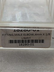 SMC 4mm Tube x 1/8 Unifit Male Elbow Pneumatic Push-In Fitting 9/ORDER