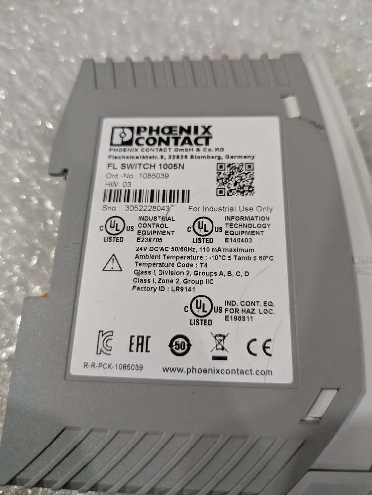PHOENIX CONTACT FL SWITCH 1005N 1085039 24VDC 50/60HZ