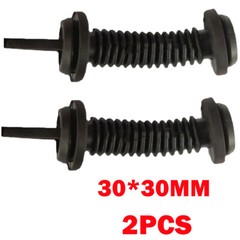 2 PCS 30*30mm Car Harness Wiring Door Tube Rubber Sleeve Dust-proof Tubes US