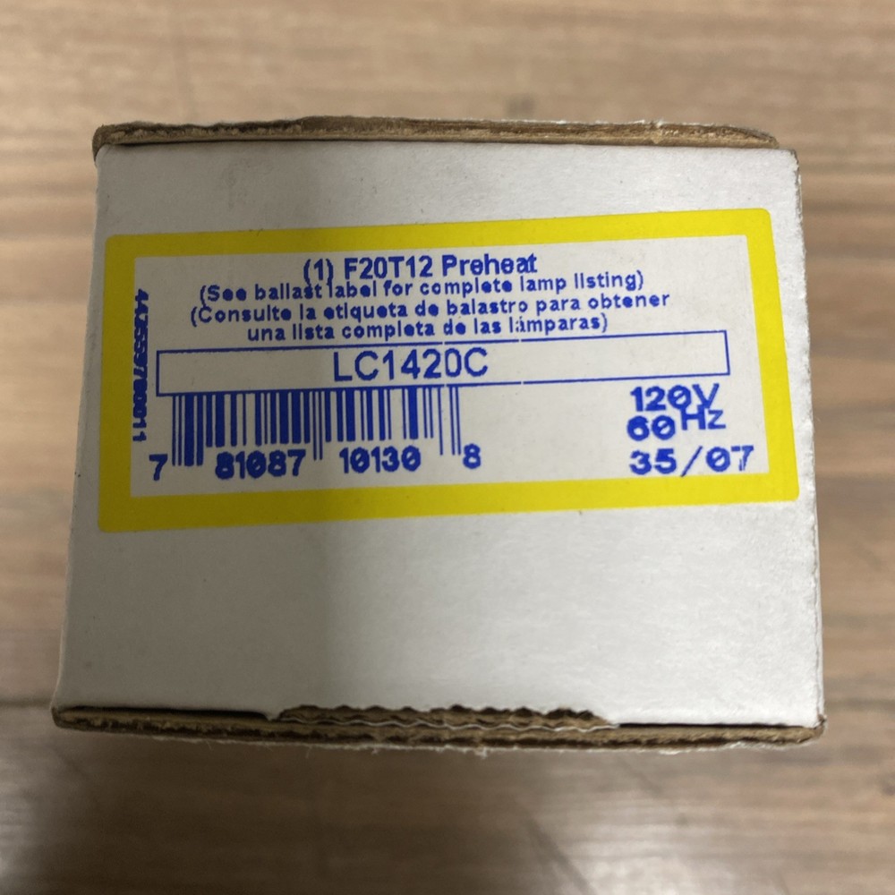 NEW ADVANCE LC1420C FLUORESCENT BALLAST 120V F20T12