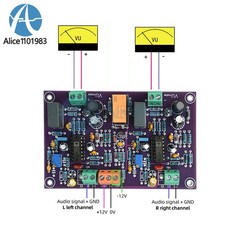 DC12-15V Positive&Negative Power Supply Professional VU Meter Head Driver Board