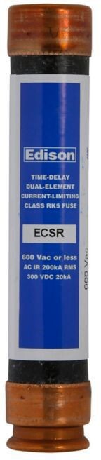 Eaton ECSR60, 600 VAC, 60 A, Ferrule Terminal, Class RK5, Time Delay Fuse, 1pc