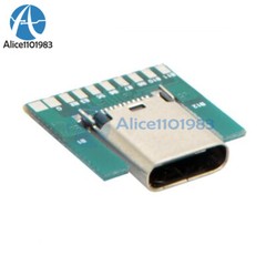 1-10PCS 24Pin USB 3.1 Type C Female Plug Socket Connector SMT Type PCB Board
