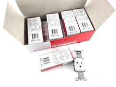 10pcs Pass & Seymour Legrand 5361-W Single Receptacle 20A 125V