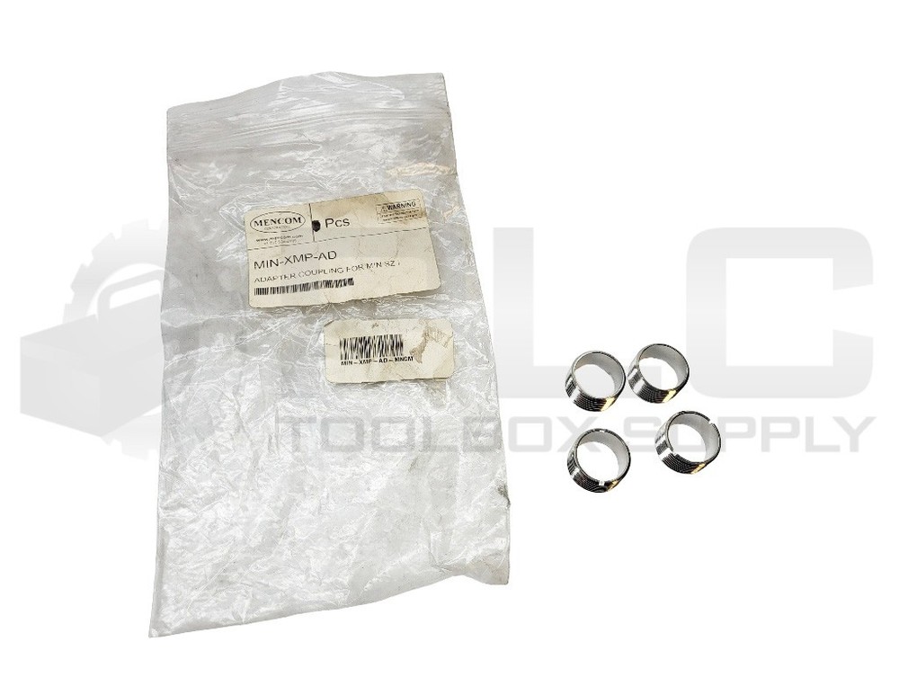 NEW BAG OF 4 MENCOM CORPORATION MIN-XMP-AD ADAPTER COUPLING 3/4″ MIN-XMP-AD-MNCM