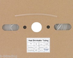 100 Ft 1/8″ ID (3.2mm) Clear Polyolefin 2:1 Heat Shrink Halogen-Free RoHS UL