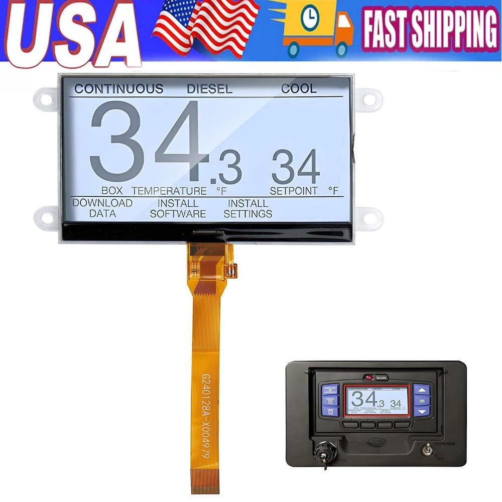 ⚠️Return 76-50248-00 AM LCD DISPLAY FOR CARRIER TRANSICOLD X4 7500 7300 6500