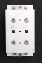 Schäfer/WAF installation module KT28 240VAC 3A 24VDC 1A with aluminium trim 140x72mm