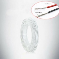 16 ~ 28AWG Insulation Electrical Wire Flexible Cable PTFE White UL1332
