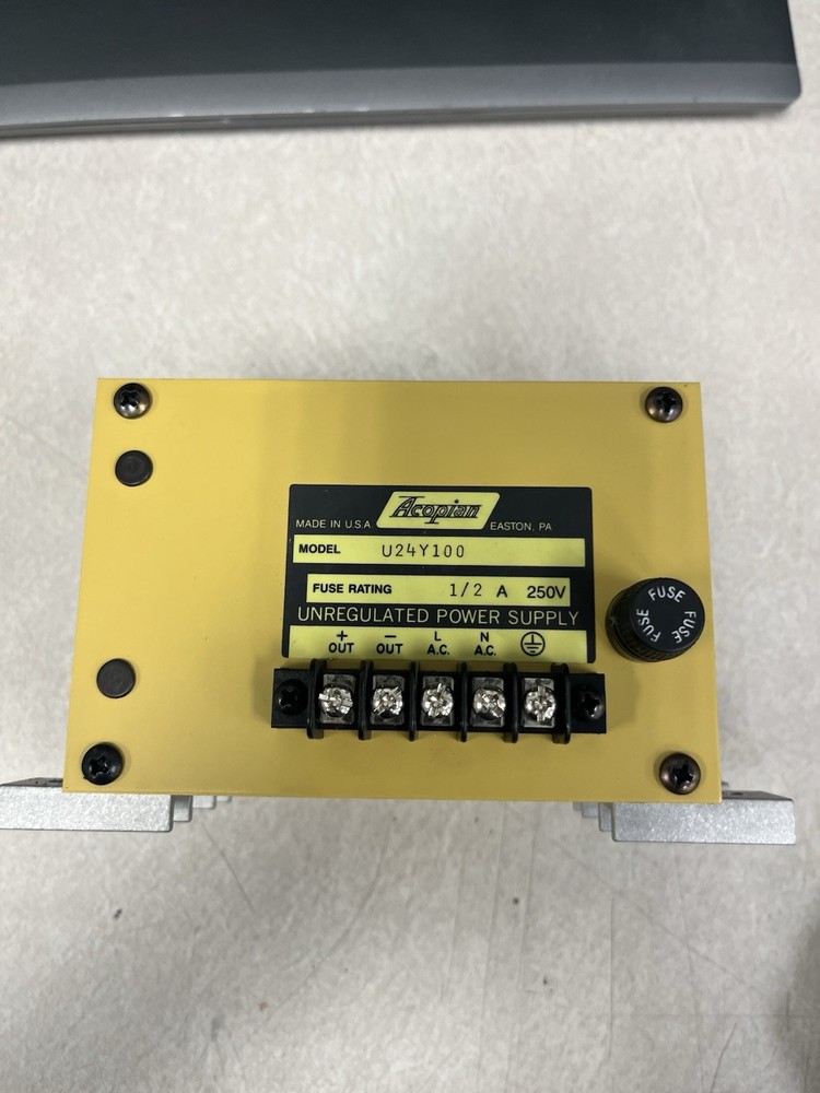 Acopian U24Y100 Unregulated Power Supply, Model U24Y100, MPN U24Y100