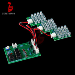 CD4017+NE555 Water Flow Light DIY LED Electronic Kit Soldering Learning Project