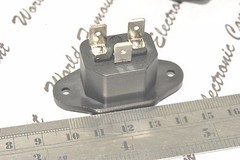 1pcs – SCHURTER IEC Inlet C14 Socket AC 10A 250VAC – 6162.0058
