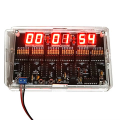 DIY Digital Circuit Clock Electronic Kit Electronic Clock Teaching Kit With Case