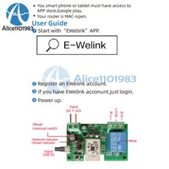 DC7-32V/AC85-250V 1/2/4Channel Smart WiFi Bluetooth Wireless Relay Switch Module