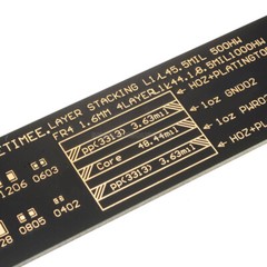 25cm Multifunctional PCB Ruler Measuring Tool Resistor Capacitor Chip IC Black