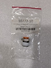 SMC FITTING,UNION 3/8IN STRAIGHT 1/4T X 1/4 MNPT PISCO 1077-10 QUICK .. LOT OF 7
