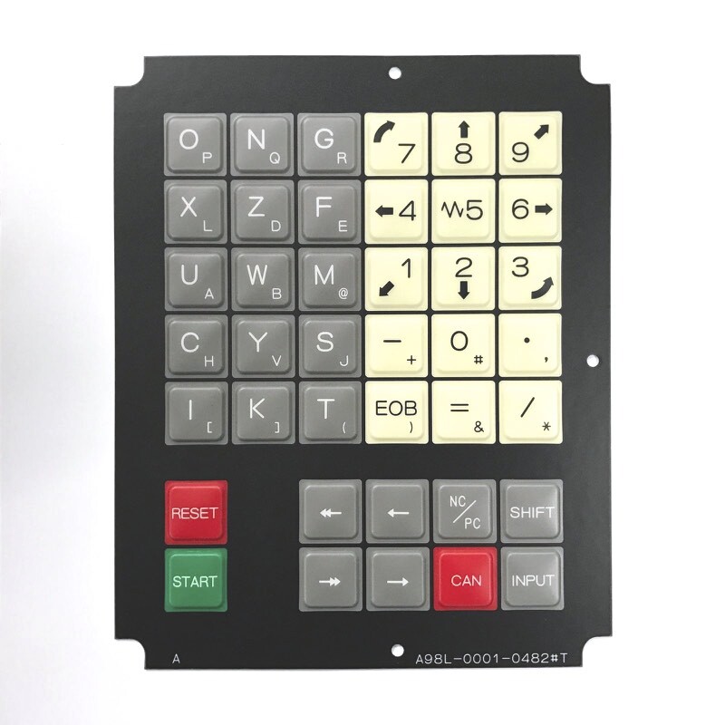 FANUC membrane keysheet keypad for 10T control P/N: A98L-0001-0482#T