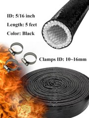 YAMAKATO 5/16 ID Heat Shielded Fire Sleeve Silicone Coated