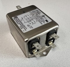CORCOM 20AY01/F7694 EMI POWER LINE FILTER 20A, 50-60HZ, 120-250 VAC, .12 mH