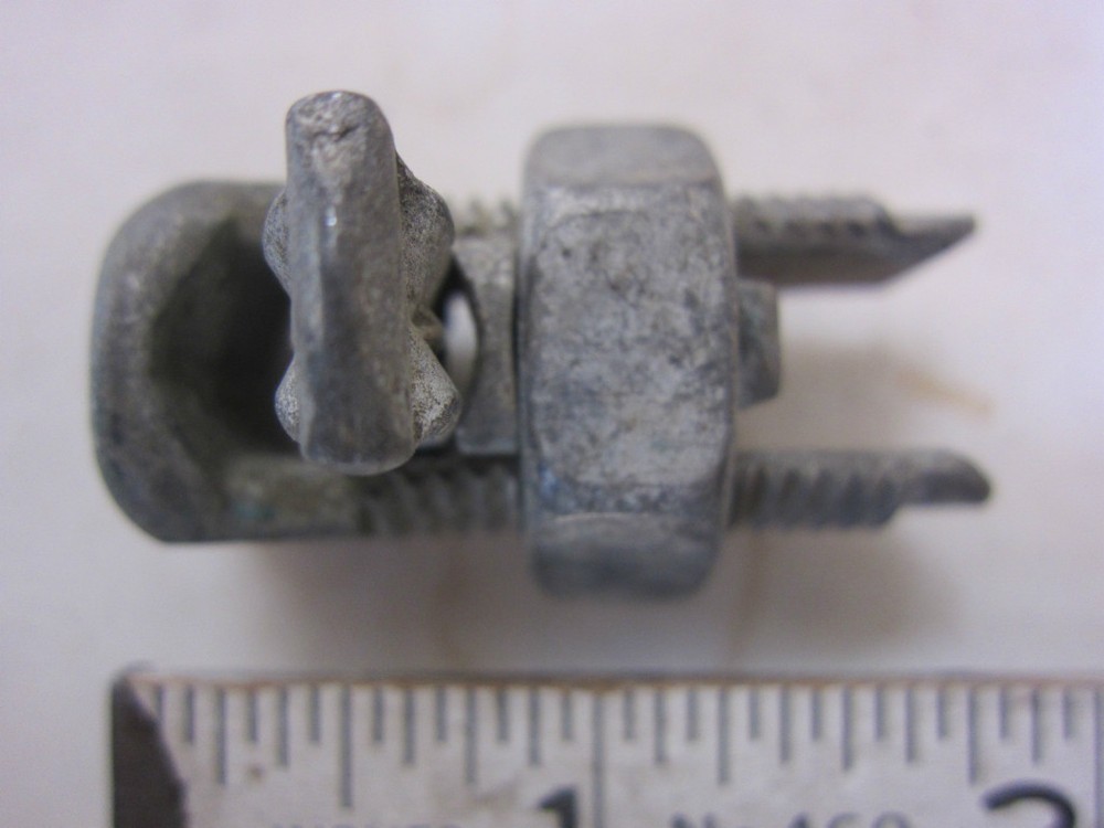 Burndy KSU25 1/0-#10 Tin Plated Copper Split-Bolt Connector, New