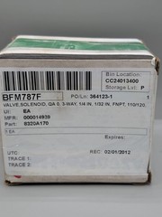 ASCO RED HAT 8320A170 Red Hat Solenoid Valve 1/4″ 3-Way 12VDC T176895-302112