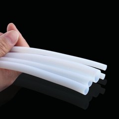 White PTFE Pipe Tubing / Pipe ID 0.3mm-16mm for 3D Printer Filament Extruder