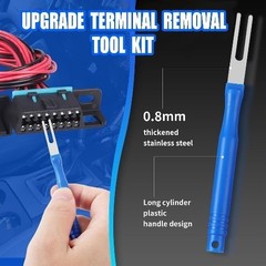 Upgraded Terminal Removal Tool Kit, 21Pcs Blue Electrical Pin Removal Tool Kit,