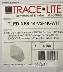 LED Lite Logic 10yr Wrnty Aluminum14 Watt 1322 Lumen Flood/Sconce White IP65