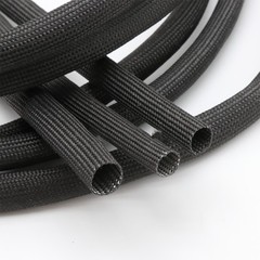 Fibreglass Fire Sleeve 600℃ HIGH TEMP Wire Cable Insulating Tube Φ1~40mm Black