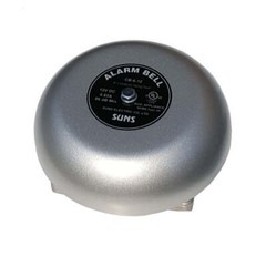 SUNS CB-6-12 Gray 12V Alarm Bell 6 Inch 12 Volt DC (6″ in 12 VDC)