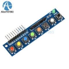 8 Independent Key Button Module With LED Indicator Keyboard Module For Arduino