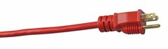 Coleman Cable 02407 14/3 SJTW Vinyl Outdoor Extension Cord, 25-Foot, Red