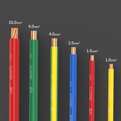 Pure Copper Single Core Hard Wire BV 1.0mm²~10mm² PVC Insulated Wire 5 Colors