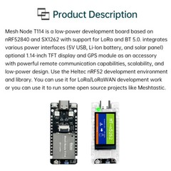 HelTec AutoMation Node T114 LoRa Development Board nRF52840 SX1262 Module Type-C