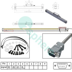 3 Axis DRO Digital Readout Linear Scale For Milling Lathe Machine High Precision