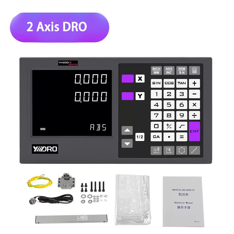 YHSINO YH200 2 axis 3 axis Digital Display DRO Milling Lathe Grinder Machines