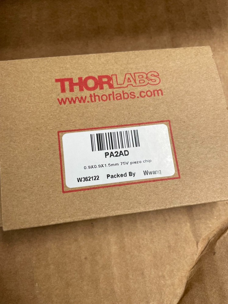 Thorlabs 0.9X0.9X1.5mm 75V piezo chip W362122