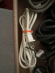 6.5 Lbs of 2 prong power cord different length & gauges mostly Used Over 18