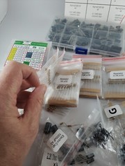HUGE NEW 1200+ Capacitors, Resistors, etc. Electronic Components Lot