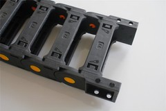 2PCS R55 25mm x 77mm Black Open Type Cable Drag Chain Wire Carrier 1M