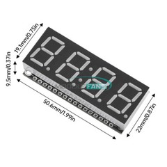 HT16K33 LED Display Module 4 Digit 7 Segment 0.56 inch Time Clock Module I2C