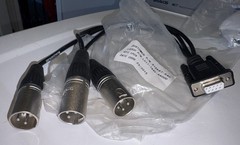 DB9 Female to 3 XLR Patch Cable for TT1260/80/85/90 S12667-540 LC11-1949-AA000
