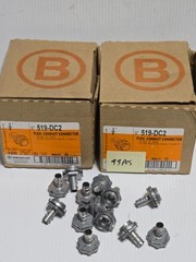 199 Pcs – 3/8″ BRIDGEPORT 519-DC2 Flex Screw In Conduit Connector